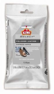Kiwi SELECT Polished Leather Express Wipes Clothing
