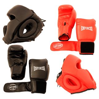 Pro Boxing Gloves and Head Gear (Set of 2 Each)