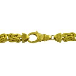 Fremada 14k Yellow Gold Mens Solid 9.25 inch Byzantine Bracelet