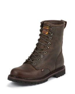com Justin Mens Rugged Utah Waterproof Steel Toe Boot   WK621 Shoes