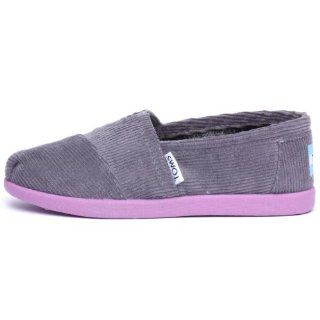 Toms   Youth Grey Cord Pop Classic Shoes