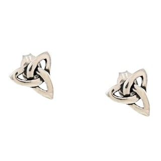 Silvermoon Sterling Silver Celtic Design Stud Earrings