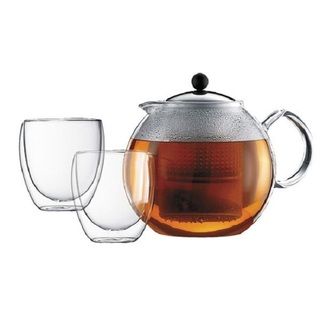 Bodum Pavina Glass Teapot and Glass Set