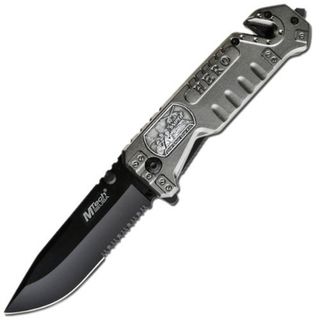 MTech USA Tactical Folding Knife with Glass Breaker (Sniper