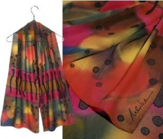 ULRIKE Oblong Chiffon Silk Scarf   Inspired by the glow of
