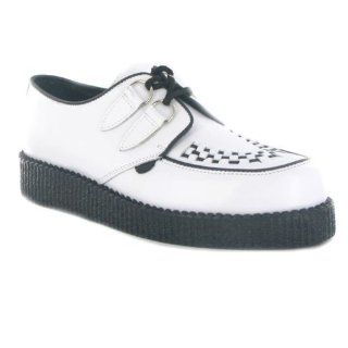  Underground Creepers Wulfrun White Leather Womens Shoes Shoes