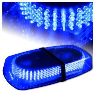 Blue Law Enforcement LED Mini Bar Strobe Light w/ Magnetic Base