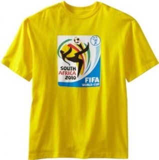 World Cup Soccer 2010 T Shirt, Yellow, Large Sports