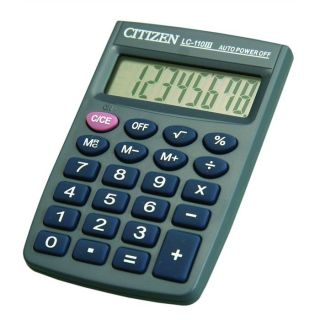Citizen Calculatrice ultra compacte LC110III Noire   Achat / Vente
