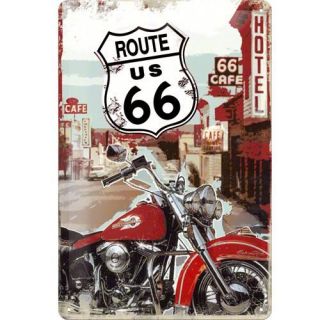 Route 66 Moto   Achat / Vente TABLEAU   POSTER Plaque métal Route 66