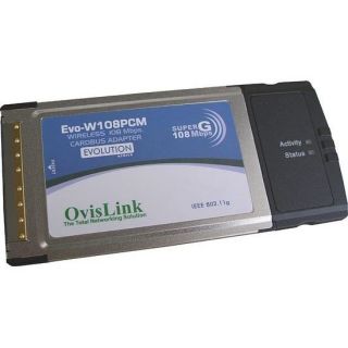 Ovislink Carte réseau PCMCIA WiFi 802.11g 108 Mbps   Achat / Vente