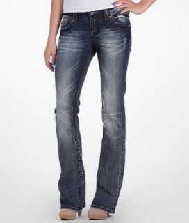 Miss Me Embossed Boot Stretch Jean DK 105 Clothing