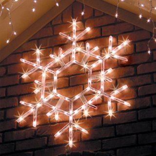Snowflake Decoration, 105 Cool White Lights Patio, Lawn & Garden
