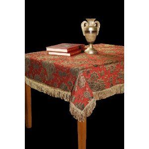 Tablecloth Burgundy 68 by 102 Oblong / Rectangle