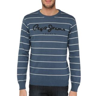 PEPE JEANS Pull Homme Bleu et blanc   Achat / Vente PULL PEPE JEANS