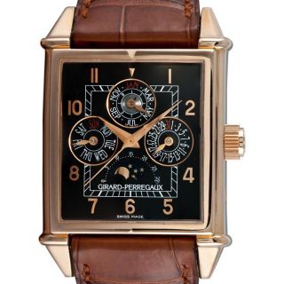 Girard Perregaux Mens Vintage 1945 Gold Perpetual Calendar Watch