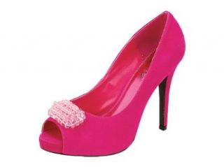 Reneeze HP105 Womens Platform High Heel Pump Shoes   Fuschia Shoes