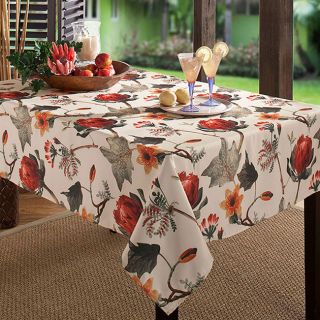 Plush Floral (60 x 120) Rectangle Indoor/ Outdoor Stain Resistant