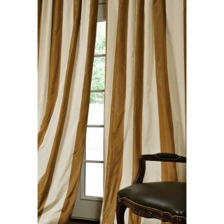 Signature Stripe Faux Silk Taffeta 120 inch Curtain Panel