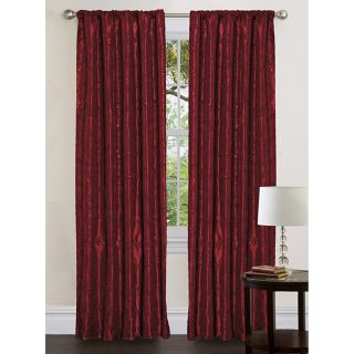Lush Decor Red 120 inch Angelica Curtain Panel