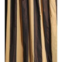 Gold/ Coffee Faux Silk Taffeta 120 inch Curtain Panel