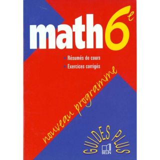 Math 6e guide plus 98   Achat / Vente livre Boursin pas cher