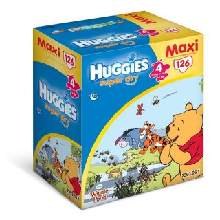 HUGGIES Super Dry Maxi Box Disney T4 Blanc   Achat / Vente COUCHE