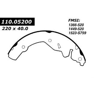 Centric Parts, 111.05200, Centric Brake Shoes  