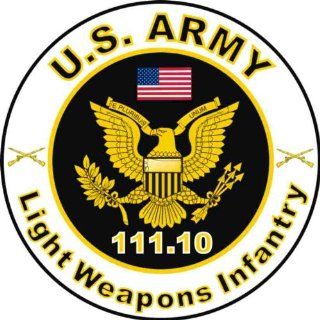 United States Army MOS 111.10 Light Weapons Infantry Decal Sticker 5.5