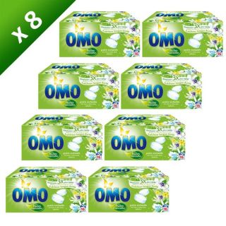 OMO Tablettes Prairie Enchantée 16 lavages x8   Achat / Vente LESSIVE