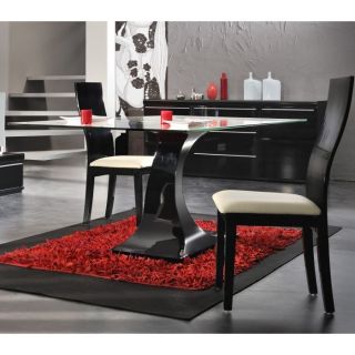 BLACK chaise laquée noire, robustesse et classe   Dimensions  L46 x