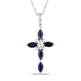 blue sapphire cross necklace msrp $ 309 69 today $ 126 99 off msrp