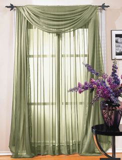 Lola 63 inch Sage Window Curtain Panel