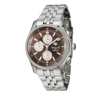 Breitling Mens Bentley Mark VI Stainless Steel Chronograph Watch