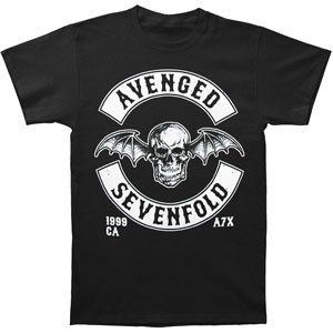 Rockabilia Avenged Sevenfold Deathbat Crest T shirt
