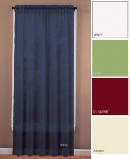 Crushed Voile 63 inch Curtain Panel Pair