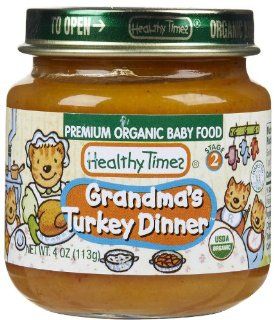 Organic Baby Food, Grandmas Turkey Dinner, Stage 2, 4 oz (113 Baby