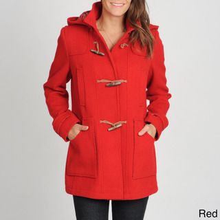 Tommy Hilfiger Womens Toggle Front Hooded Duffle Coat