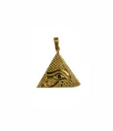 18K Egyptian Jewelry Pendants   Eye of Horus inside a
