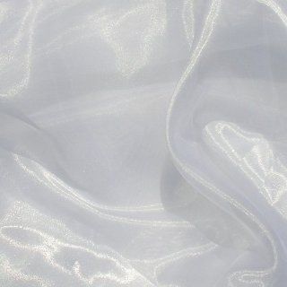 118 Extra Wide Organza Sheer White Fabric By The Yard