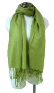 Premium Pashmina Shawl Wrap Scarf   Light Green: Clothing