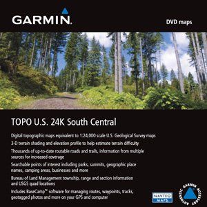 Garmin TOPO U.S. 24K South Central Digital Map   North