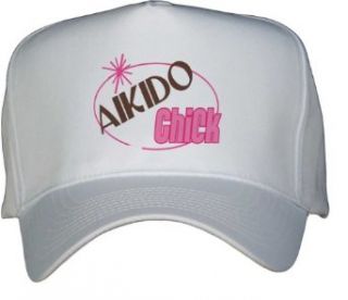 AIKIDO Chick White Hat / Baseball Cap Clothing