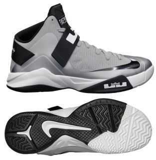 ZOOM SOLDIER VI TB BASKETBALL SHOES 12 (WOLF GREY/BLACK/WHITE): Shoes