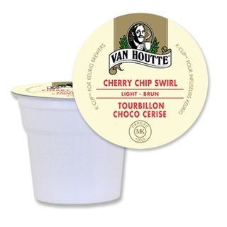 Van Houtte Cherry Chip Swirl Coffee K Cups for Keurig Brewers (Case of