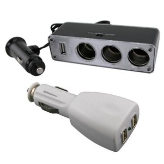 way Car Lighter Splitter and 2 port USB Car Charger Today $7.49 4.6