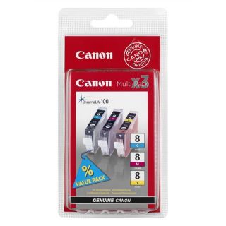 Canon Multi Pack CLI 8 C/M/Y   Achat / Vente CARTOUCHE IMPRIMANTE