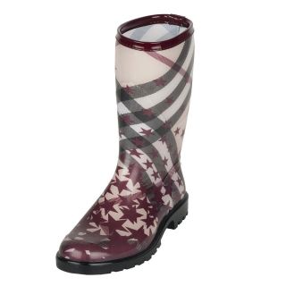 Burberry Womens Star Rubber Rain Boots