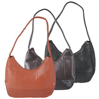 Journee Collection Womens Lambskin Leather Handbag
