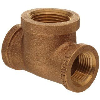 Brass Pipe Fitting, Class 125, Reducing Tee, NPT Female: 